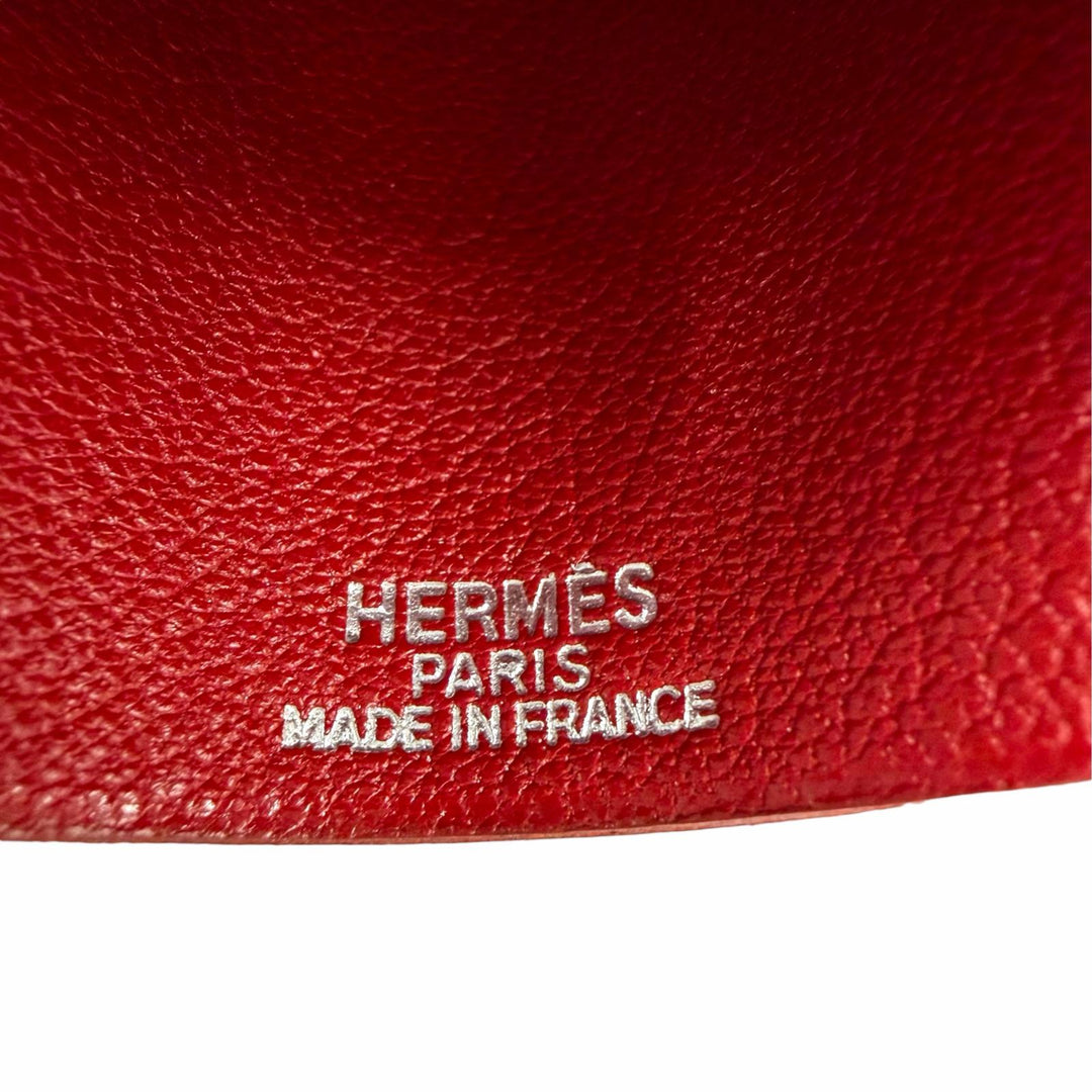 Excellent HERMES Clochette Necklace Margiela period Box scarf Leather Women