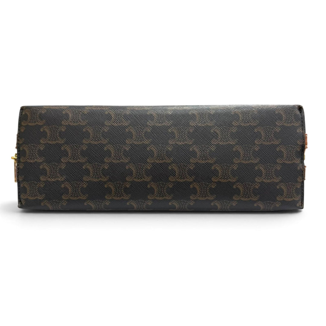 Very Good CELINE Large Cosmetic Pouch Current product Triomphe canvas 4M1642CZJ