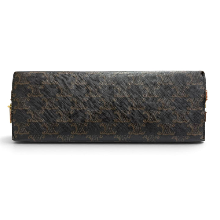 Very Good CELINE Large Cosmetic Pouch Current product Triomphe canvas 4M1642CZJ
