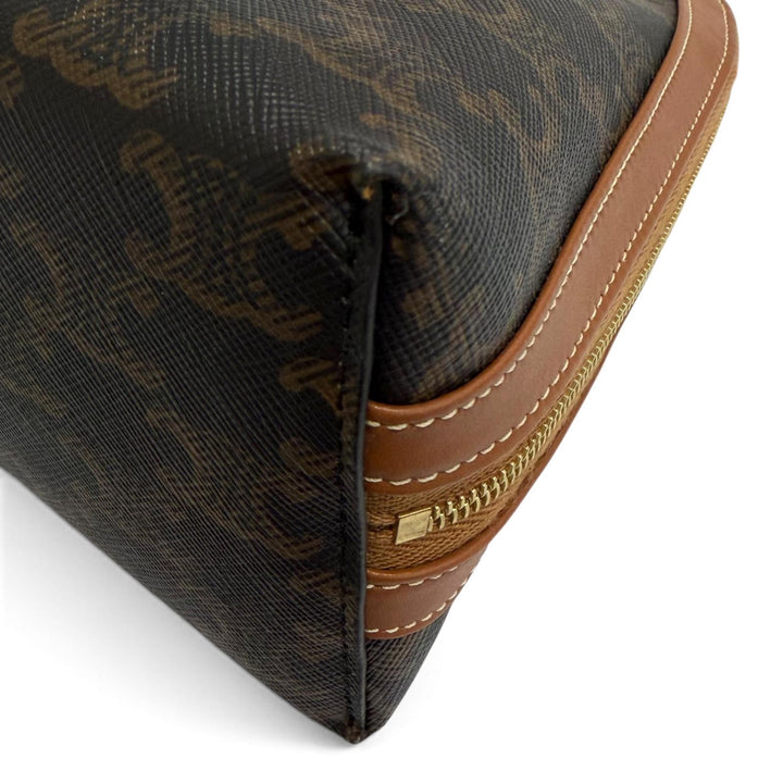 Very Good CELINE Large Cosmetic Pouch Current product Triomphe canvas 4M1642CZJ