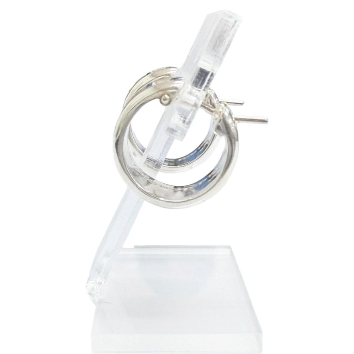 Great TIFFANY&Co. Atlas Ring Pierce Hoop earrings, accessory, Silver 925