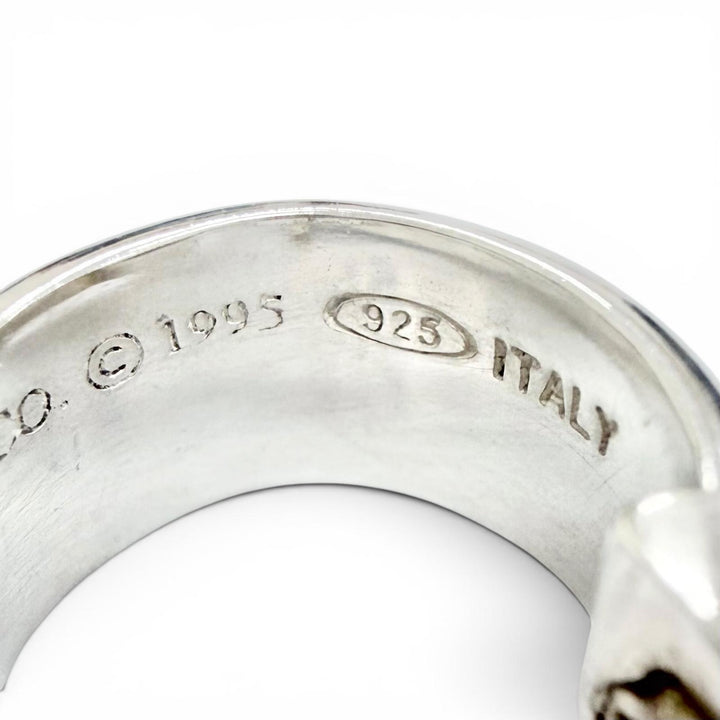 Great TIFFANY&Co. Atlas Ring Pierce Hoop earrings, accessory, Silver 925