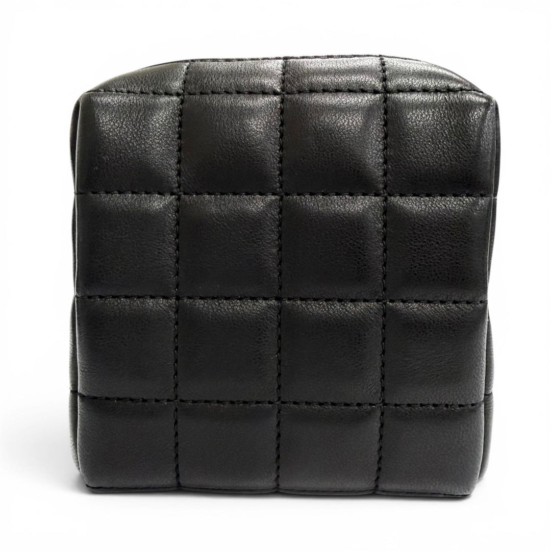 Pristine SAINT LAURENT PARIS Pouch Cassandra Logo Square Leather Quilting 778102