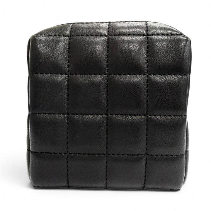 Pristine SAINT LAURENT PARIS Pouch Cassandra Logo Square Leather Quilting 778102