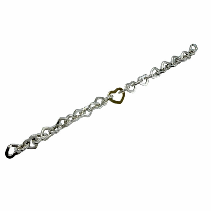 Great TIFFANY&CoHeart Link Bure Rubbed T combination accessories Silver 925