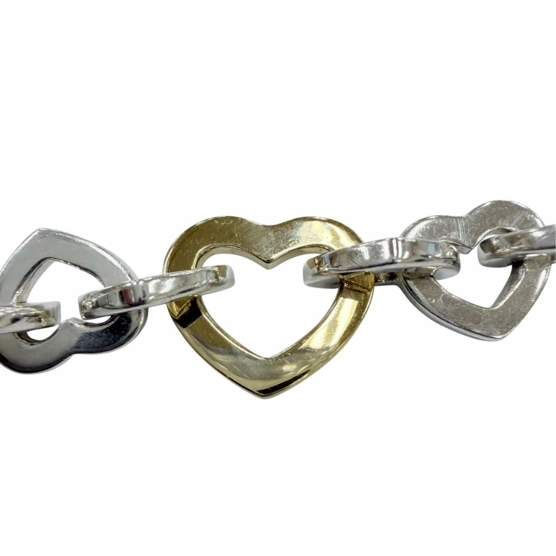 Great TIFFANY&CoHeart Link Bure Rubbed T combination accessories Silver 925