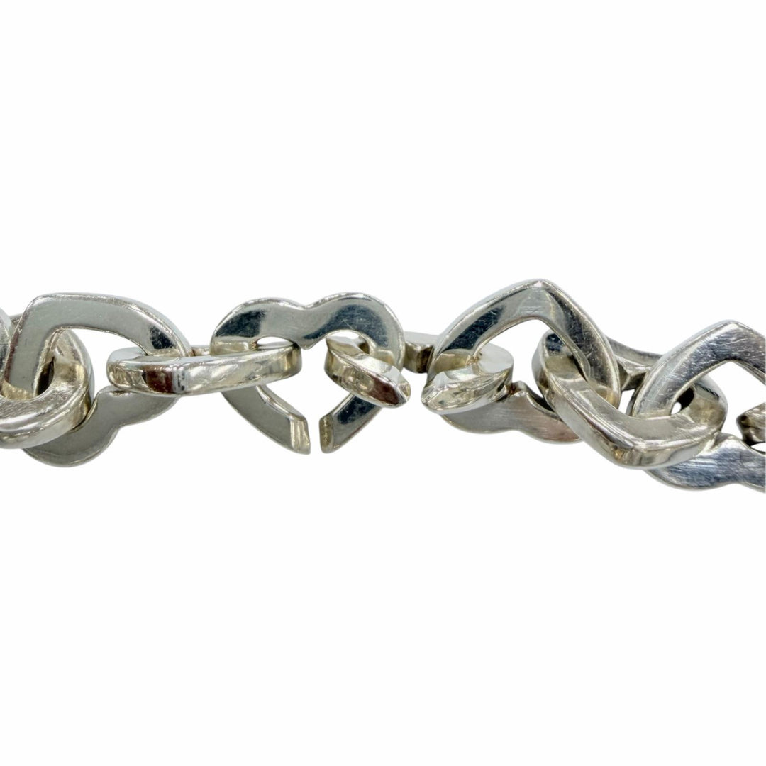 Great TIFFANY&CoHeart Link Bure Rubbed T combination accessories Silver 925