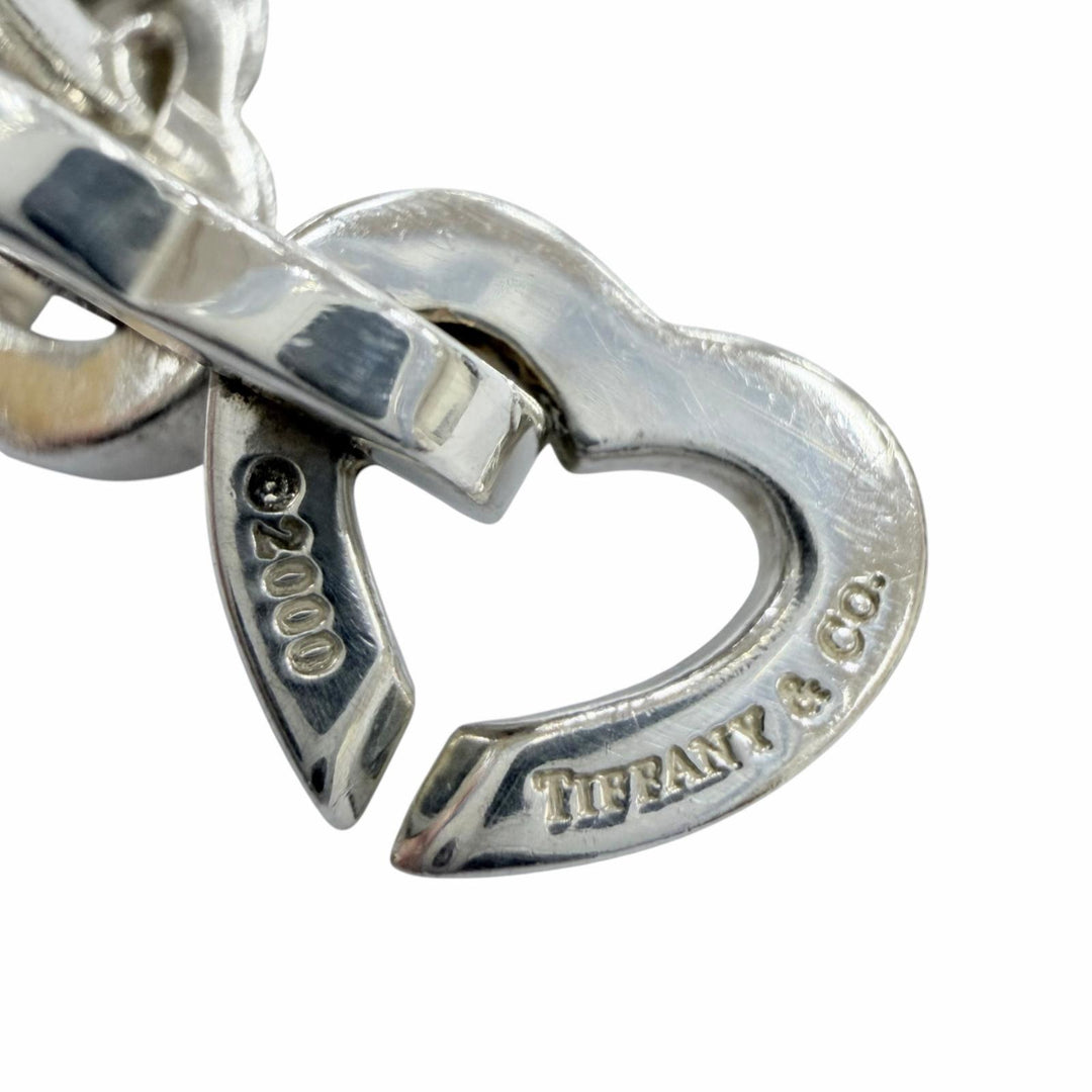 Great TIFFANY&CoHeart Link Bure Rubbed T combination accessories Silver 925