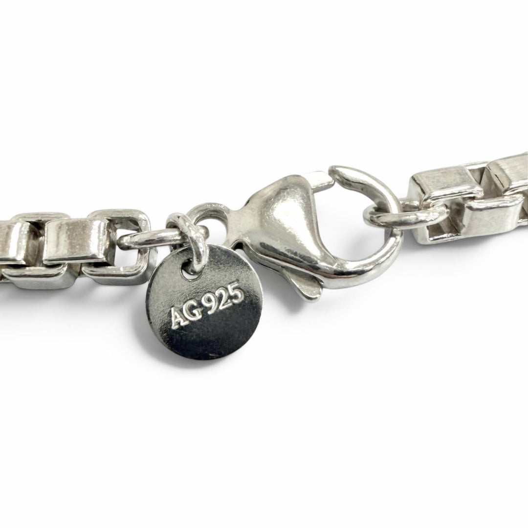 Great TIFFANY&Co. bracelet Venetian Chain accessories Silver AG925 mens