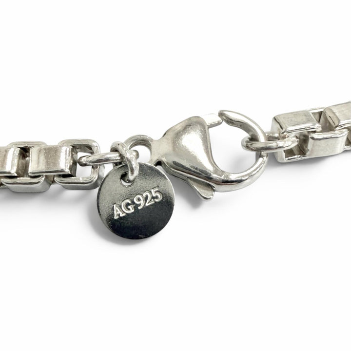Great TIFFANY&Co. bracelet Venetian Chain accessories Silver AG925 mens