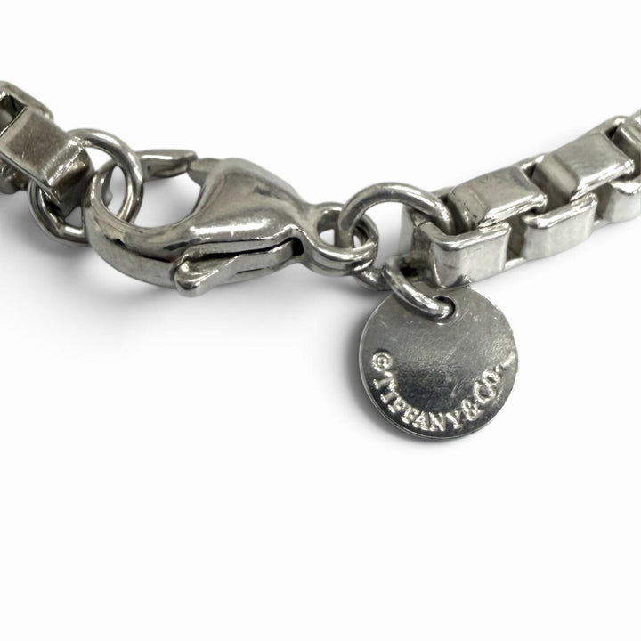 Great TIFFANY&Co. bracelet Venetian Chain accessories Silver AG925 mens