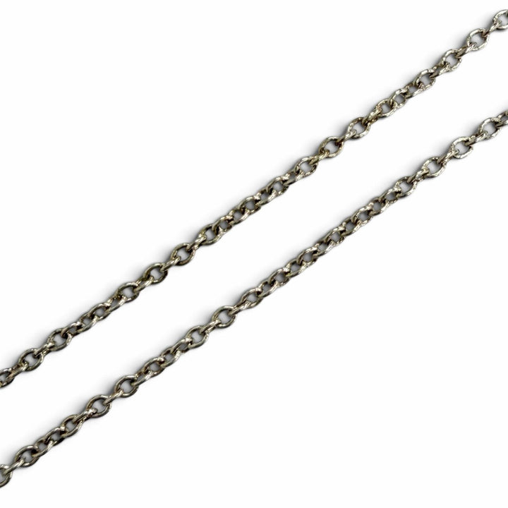 Great TIFFANY&Co. Necklace 1837 Interlocking Circle Pendant Silver Rubedo metal