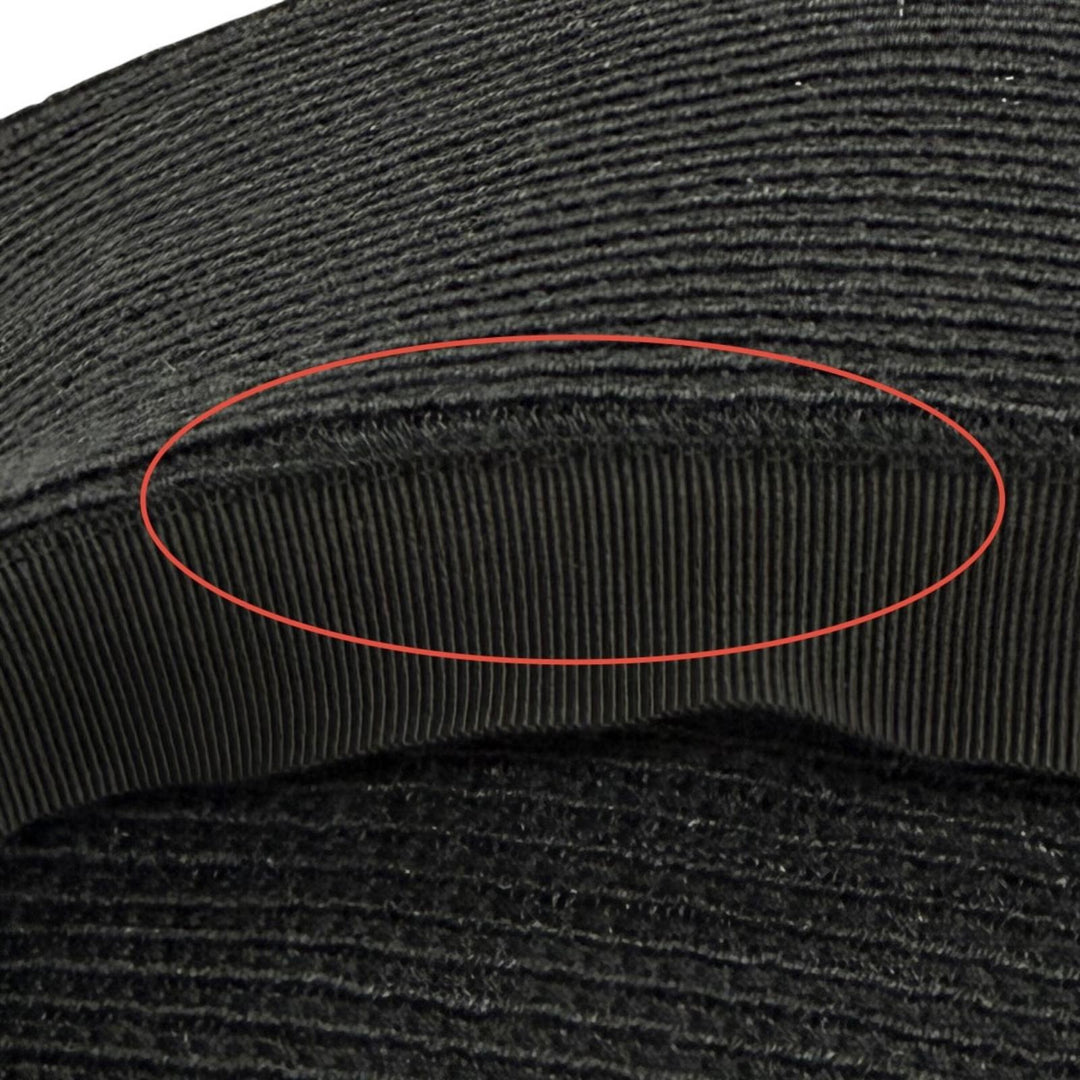 Great Christian Dior JADIOR Beaded Ribbon Straw Hat black Hemp 57 84WLD952G171