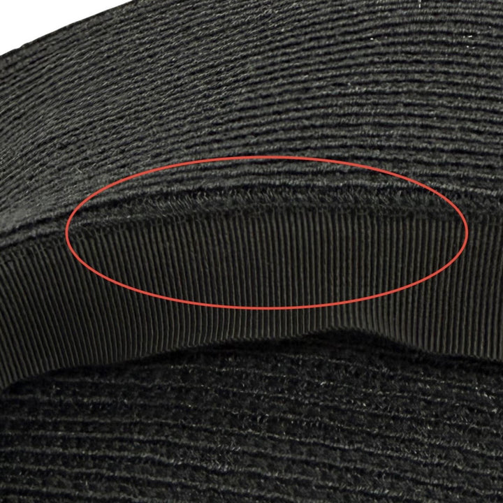 Great Christian Dior JADIOR Beaded Ribbon Straw Hat black Hemp 57 84WLD952G171