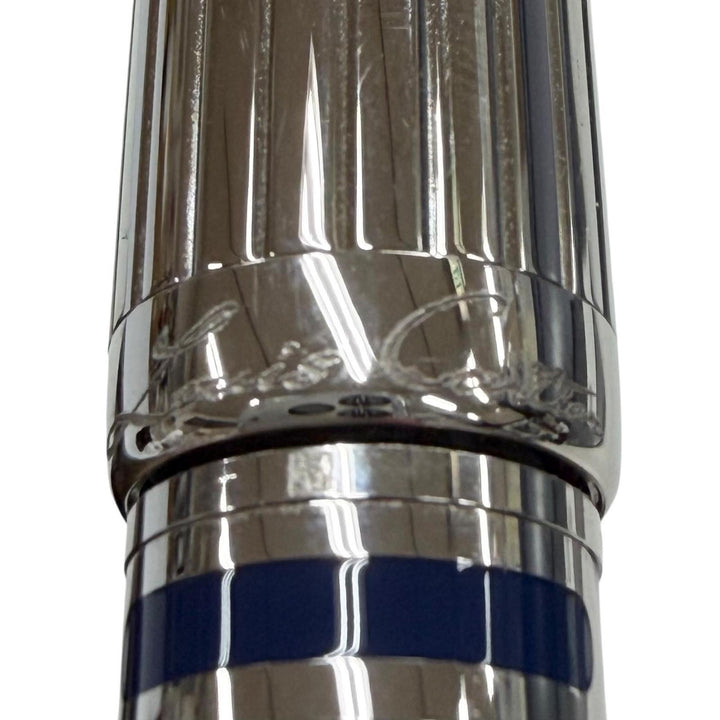 Excellent Cartier Ballpoint pen Art Deco 1997 Limited Edition Silver mens
