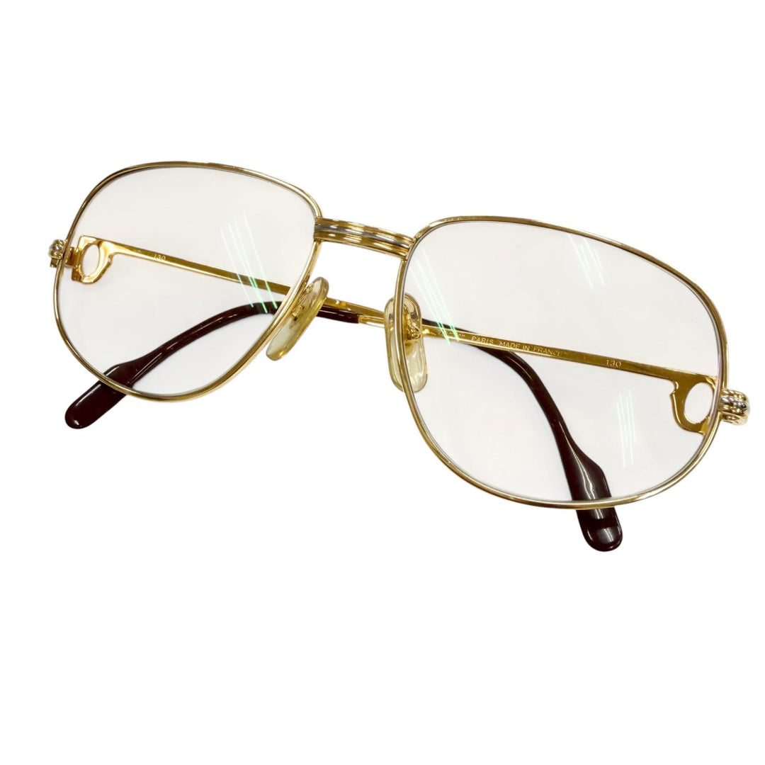 Very Good Cartier sunglasses Trinity Gradient Lens Eyewear gold mens