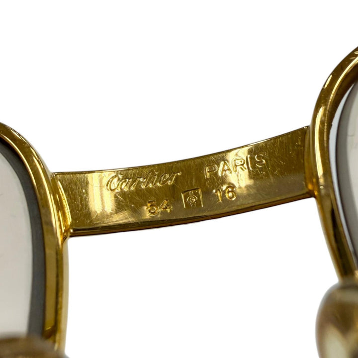 Very Good Cartier sunglasses Trinity Gradient Lens Eyewear gold mens