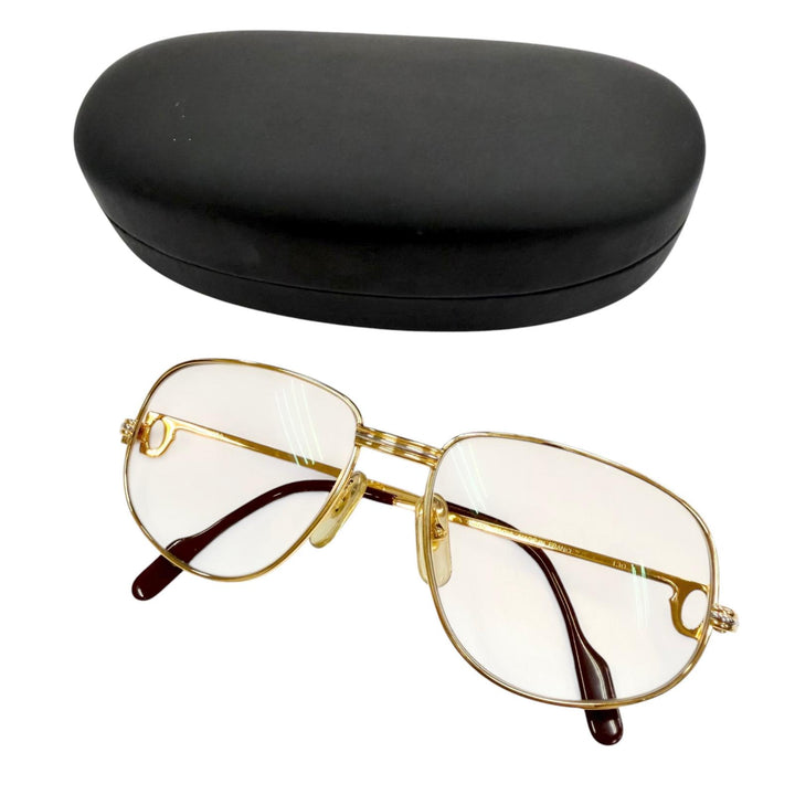 Very Good Cartier sunglasses Trinity Gradient Lens Eyewear gold mens