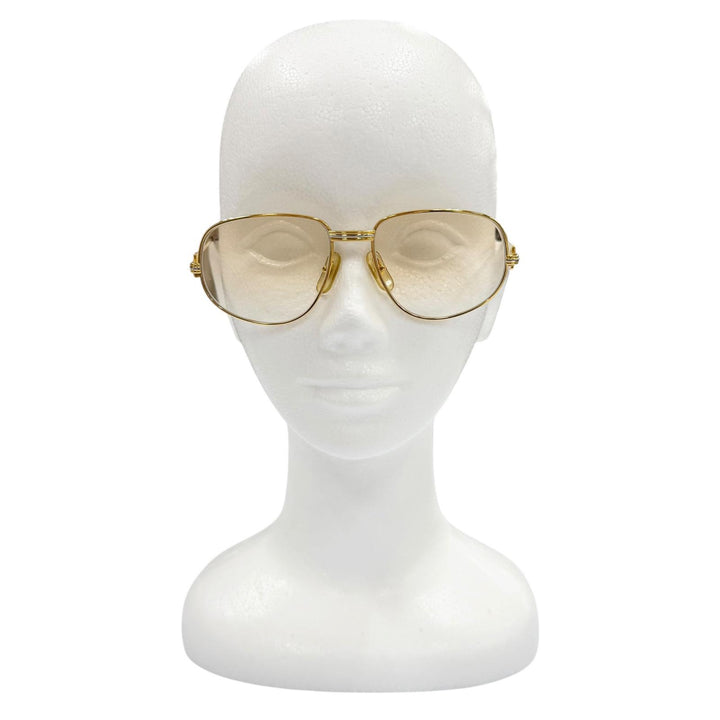 Very Good Cartier sunglasses Trinity Gradient Lens Eyewear gold mens
