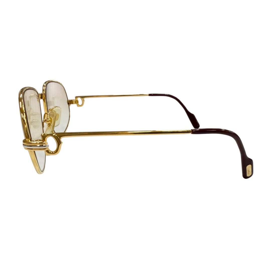 Very Good Cartier sunglasses Trinity Gradient Lens Eyewear gold mens