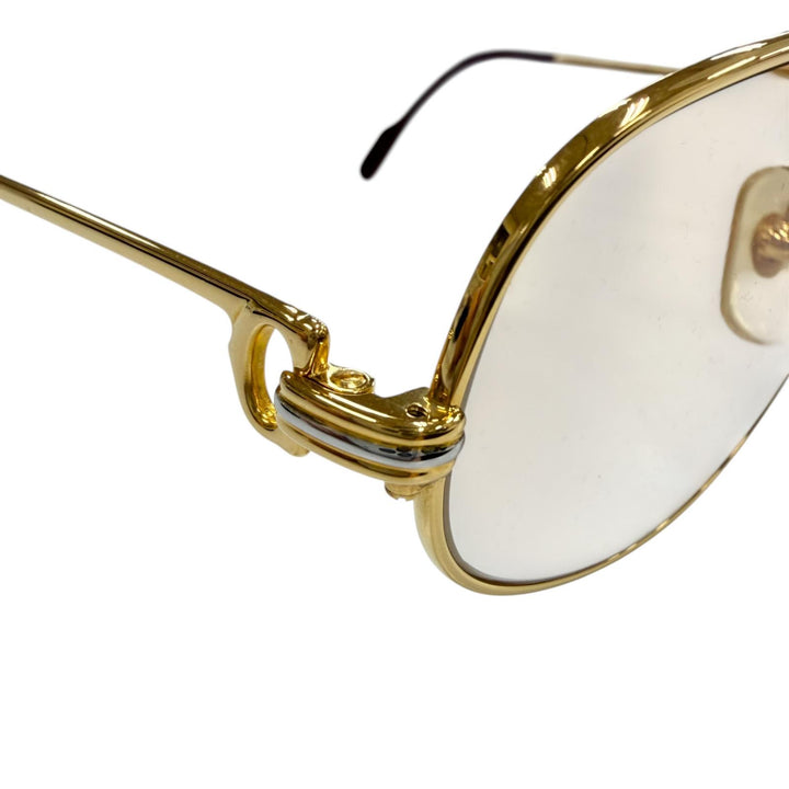 Very Good Cartier sunglasses Trinity Gradient Lens Eyewear gold mens