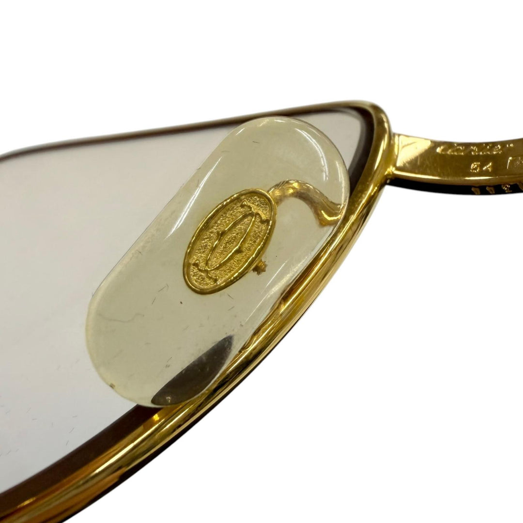 Very Good Cartier sunglasses Trinity Gradient Lens Eyewear gold mens