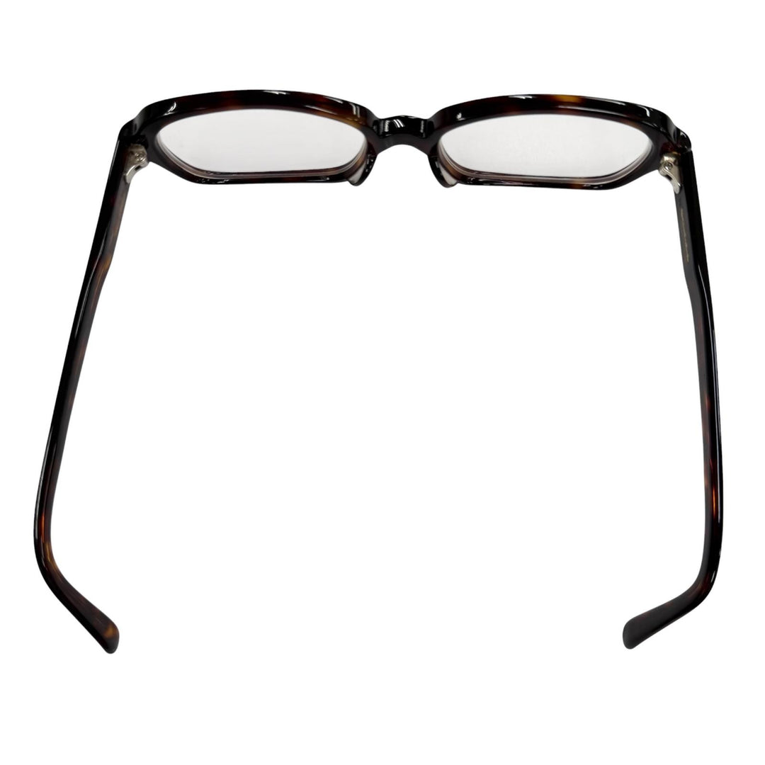Very Good 白山眼鏡 Glasses Tortoiseshell pattern square Clear brown ー mens
