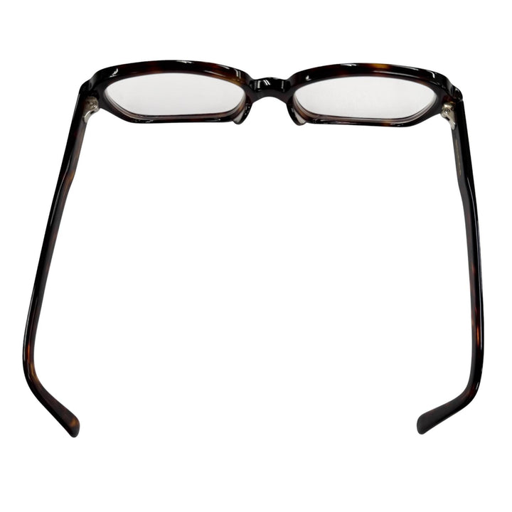 Very Good 白山眼鏡 Glasses Tortoiseshell pattern square Clear brown ー mens