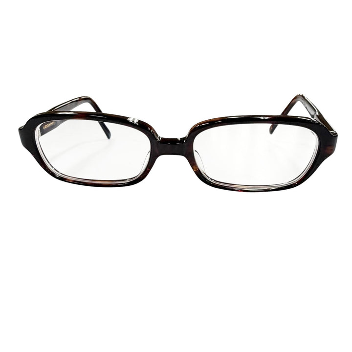Very Good 白山眼鏡 Glasses Tortoiseshell pattern square Clear brown ー mens