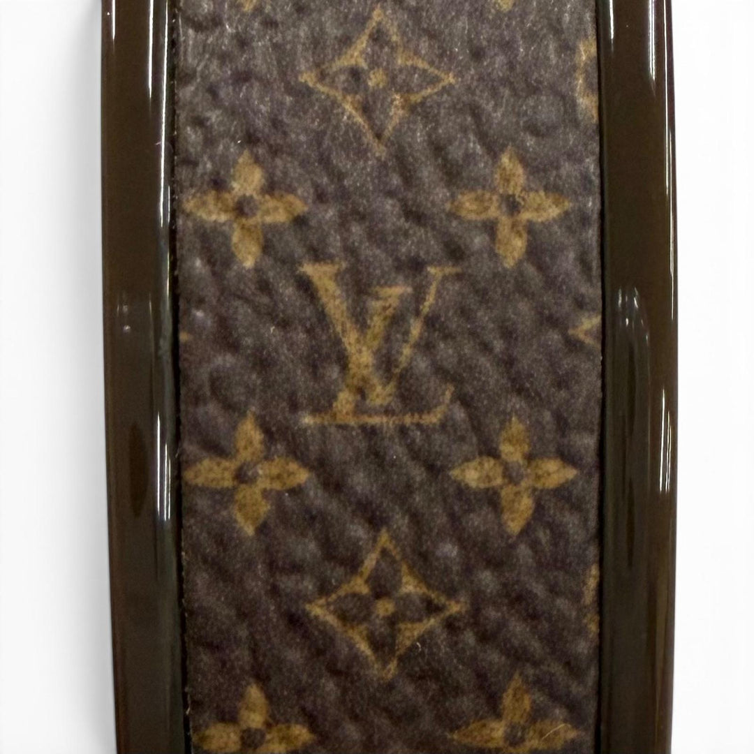 Excellent LOUIS VUITTON Katyusha Headband MNG Resin Leather Monogram M03539