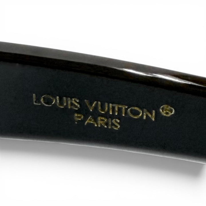 Excellent LOUIS VUITTON Katyusha Headband MNG Resin Leather Monogram M03539