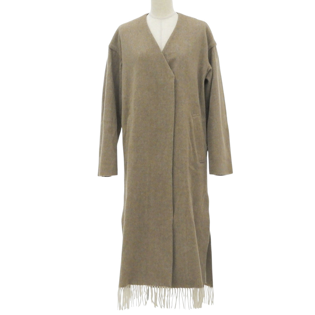 Excellent PHEENY coat BEAVER FRINGE COAT Long with fringe Women F PA19-C003