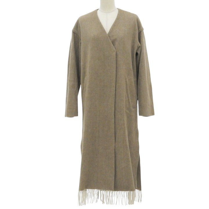 Excellent PHEENY coat BEAVER FRINGE COAT Long with fringe Women F PA19-C003
