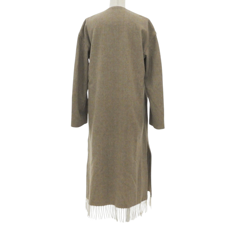 Excellent PHEENY coat BEAVER FRINGE COAT Long with fringe Women F PA19-C003