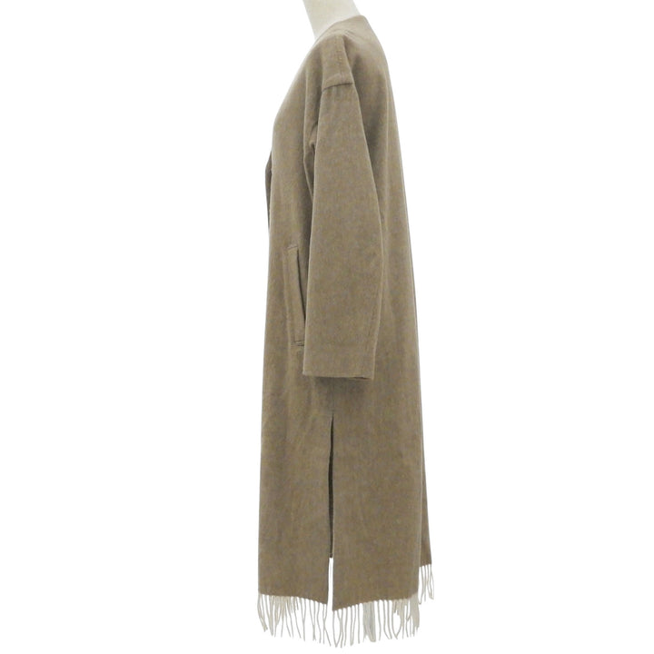 Excellent PHEENY coat BEAVER FRINGE COAT Long with fringe Women F PA19-C003