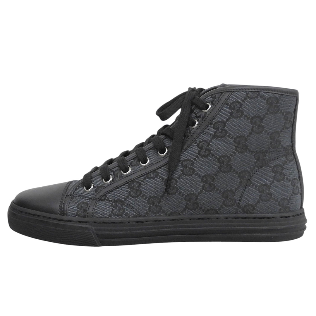 Pristine GUCCI High cut sneakers Logo design black GG canvas mens 6 426188