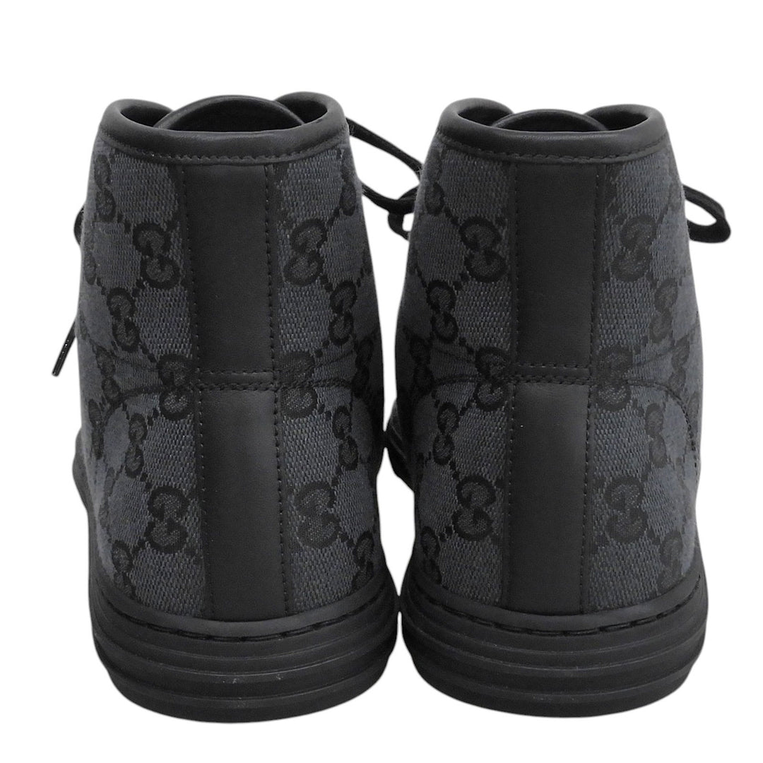 Pristine GUCCI High cut sneakers Logo design black GG canvas mens 6 426188