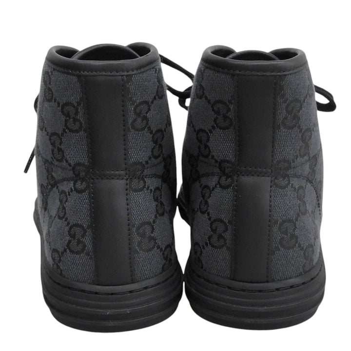 Pristine GUCCI High cut sneakers Logo design black GG canvas mens 6 426188