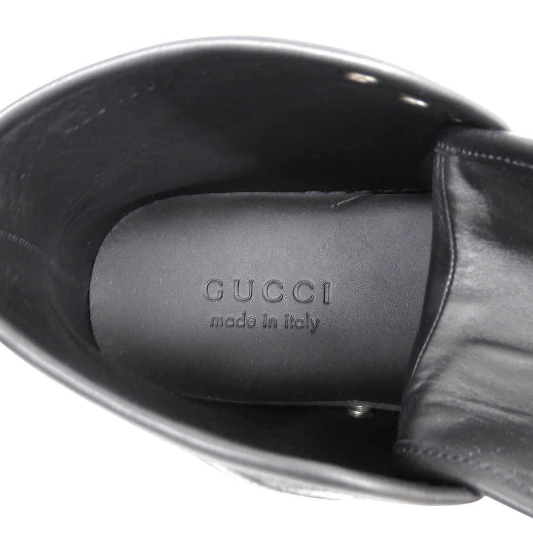 Pristine GUCCI High cut sneakers Logo design black GG canvas mens 6 426188