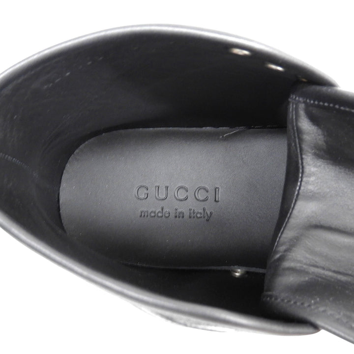Pristine GUCCI High cut sneakers Logo design black GG canvas mens 6 426188