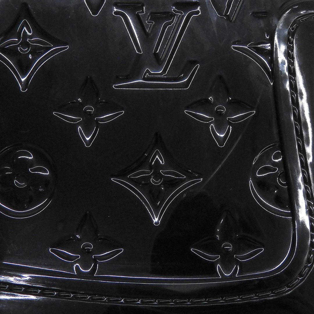 Great LOUIS VUITTON boots Drops line Monogram Rain black rubber Women 36