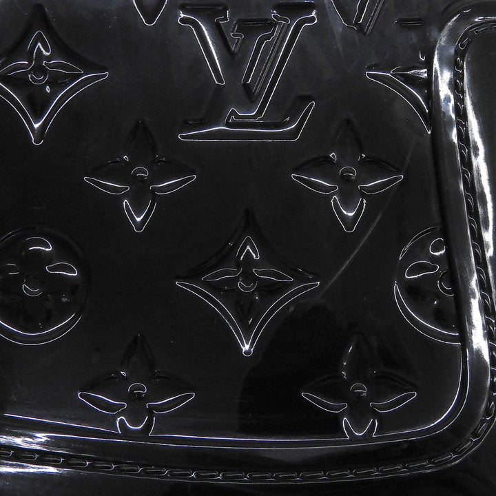 Great LOUIS VUITTON boots Drops line Monogram Rain black rubber Women 36