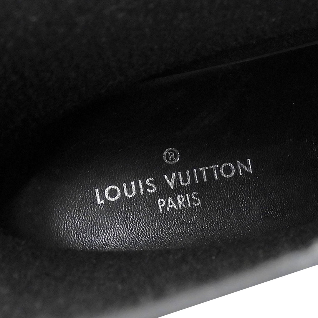 Great LOUIS VUITTON boots Drops line Monogram Rain black rubber Women 36