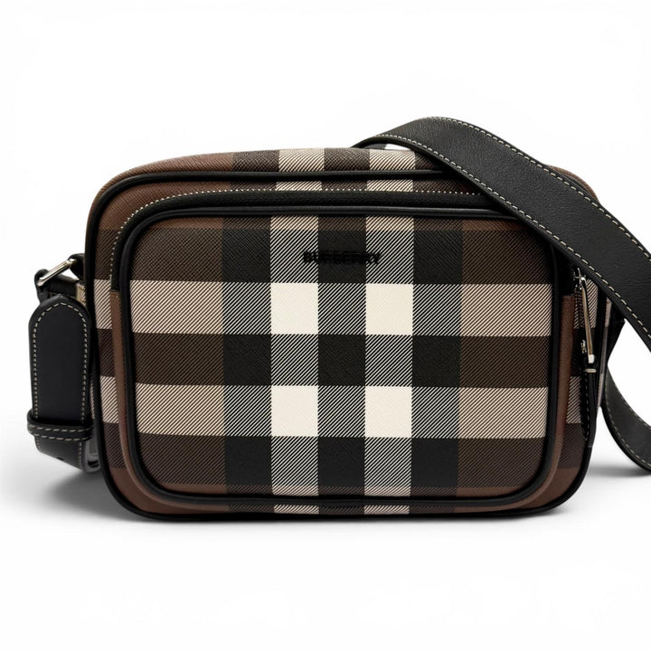 Excellent BURBERRY Shoulder Bag Paddy Brown Polyurethane Women 8049145