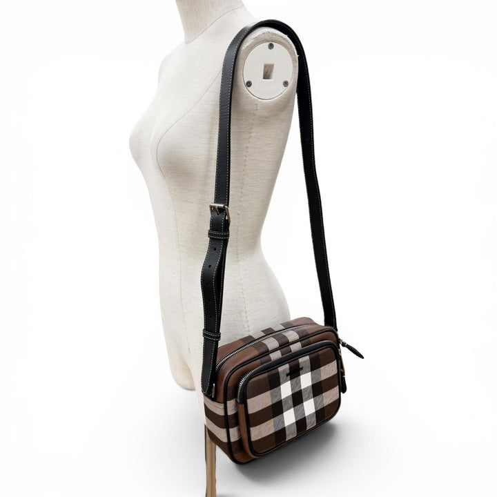 Excellent BURBERRY Shoulder Bag Paddy Brown Polyurethane Women 8049145