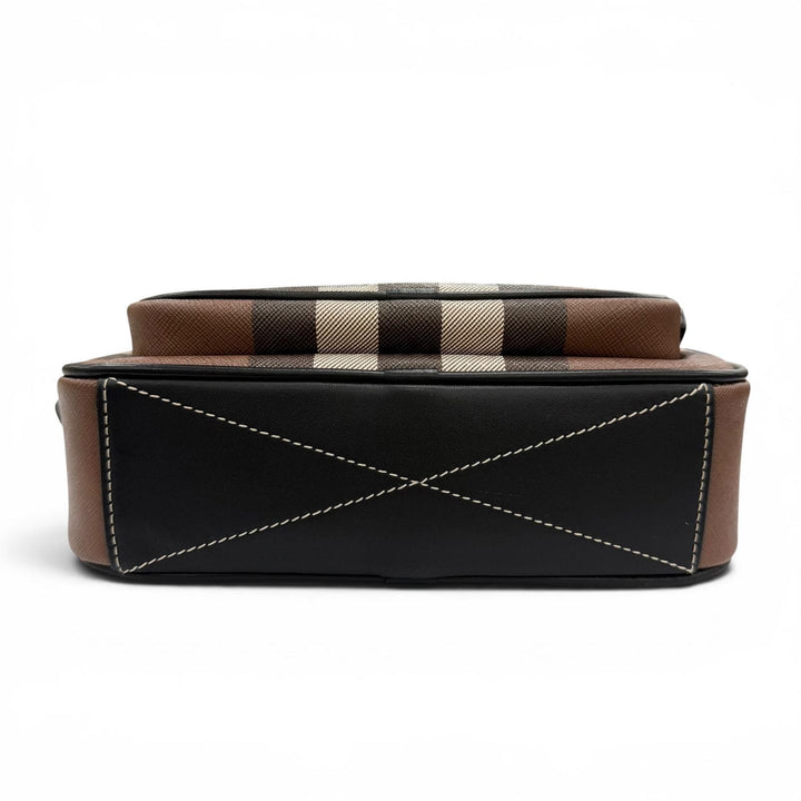 Excellent BURBERRY Shoulder Bag Paddy Brown Polyurethane Women 8049145