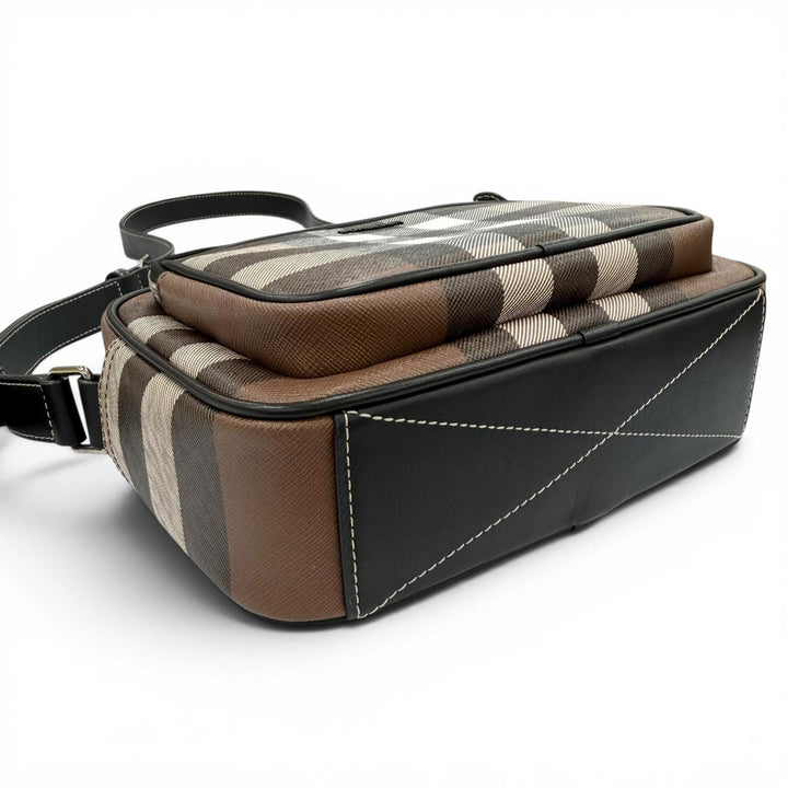 Excellent BURBERRY Shoulder Bag Paddy Brown Polyurethane Women 8049145