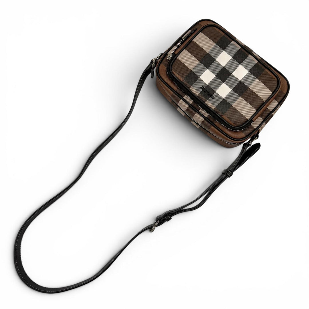Excellent BURBERRY Shoulder Bag Paddy Brown Polyurethane Women 8049145