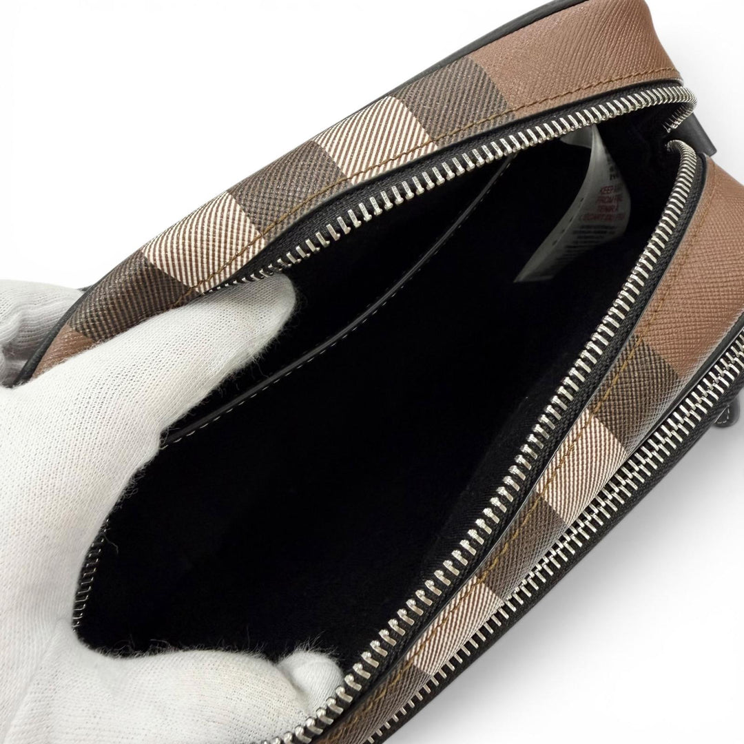 Excellent BURBERRY Shoulder Bag Paddy Brown Polyurethane Women 8049145