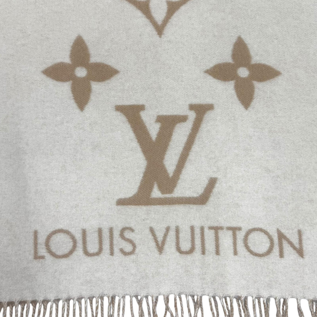 Excellent LOUIS VUITTON Scarf muffler reykjavik cashmere Women M78123